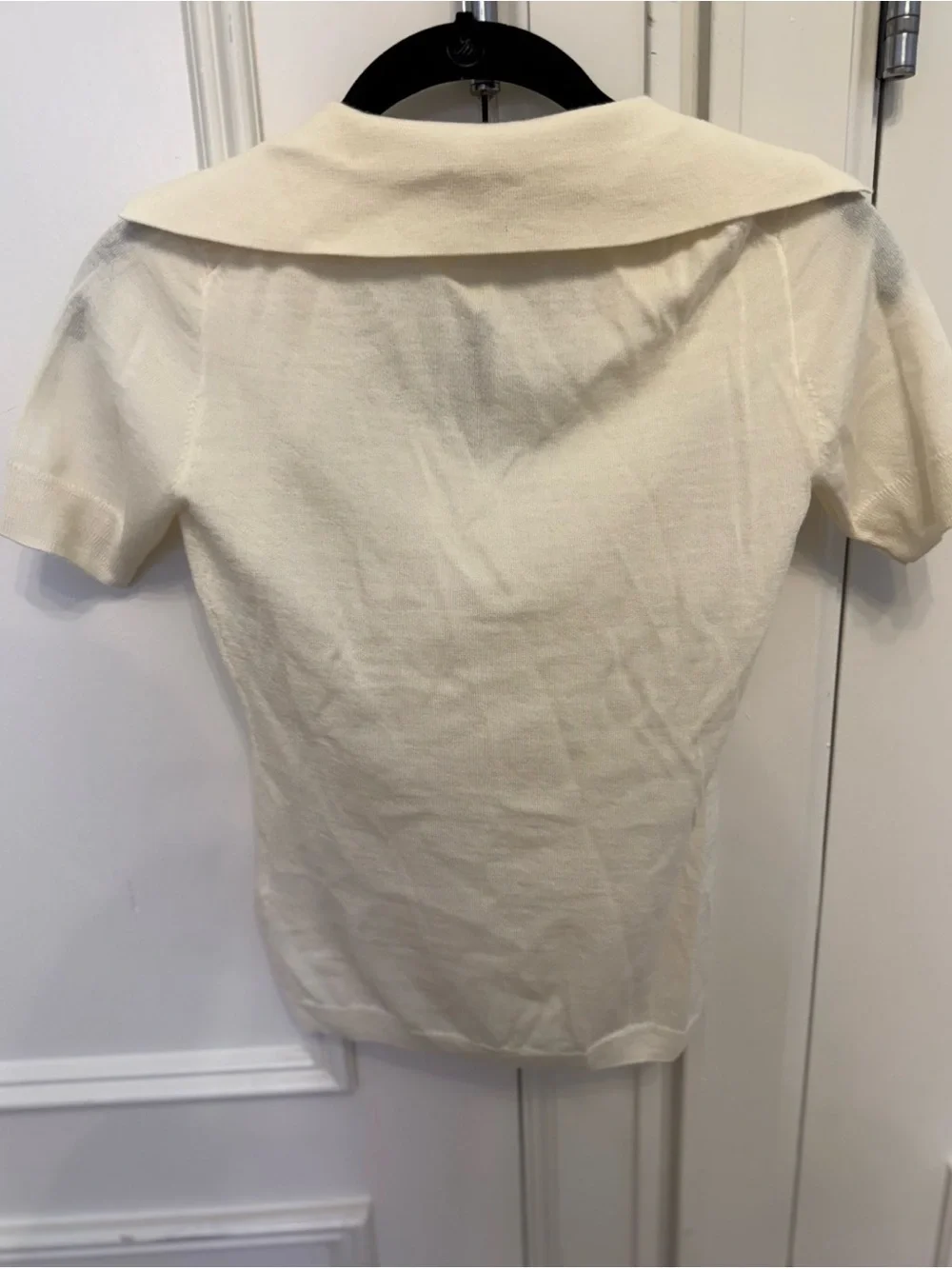 J. Crew Cream Ribbed Short-Sleeve Polo